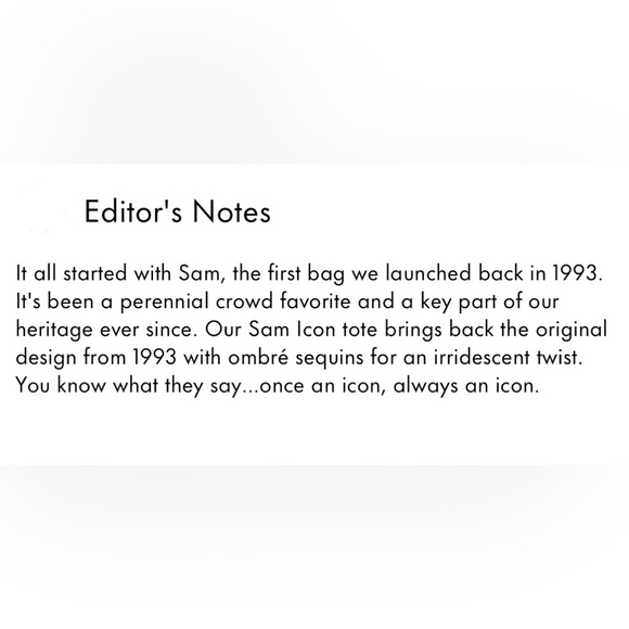 Kate Spade Sam Icon Ombré Sequin Bag Small - Picture 12 of 12